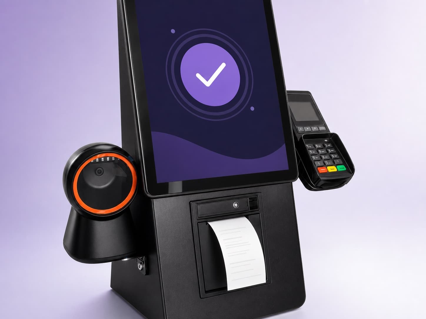 NFC-e sendo impressa no próprio Totem Pro Cooki após o pagamento